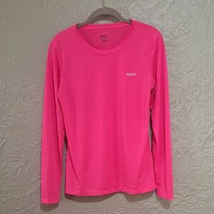 Reebok Vibrant Pink Long Sleeve Top Size M